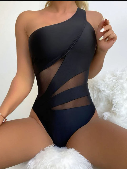 Women’s Sexy Solid Color One Piece Swimsuit Bikini