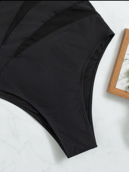 Women’s Sexy Solid Color One Piece Swimsuit Bikini