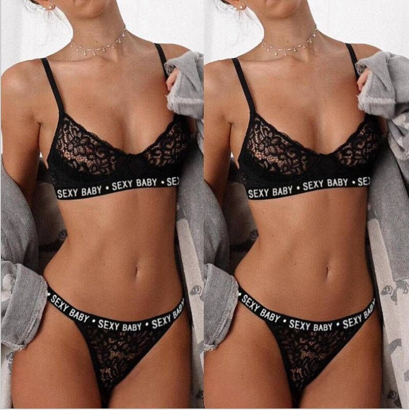 Hot and Chic Lace Bandage Lingerie Set