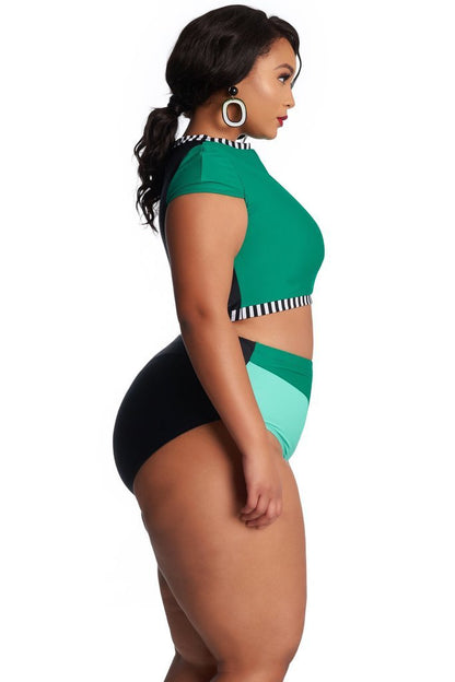 Plus Size Women’s One-Piece Swimsuit