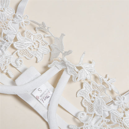 Floral Lace Hot Band Lingerie Set for Women