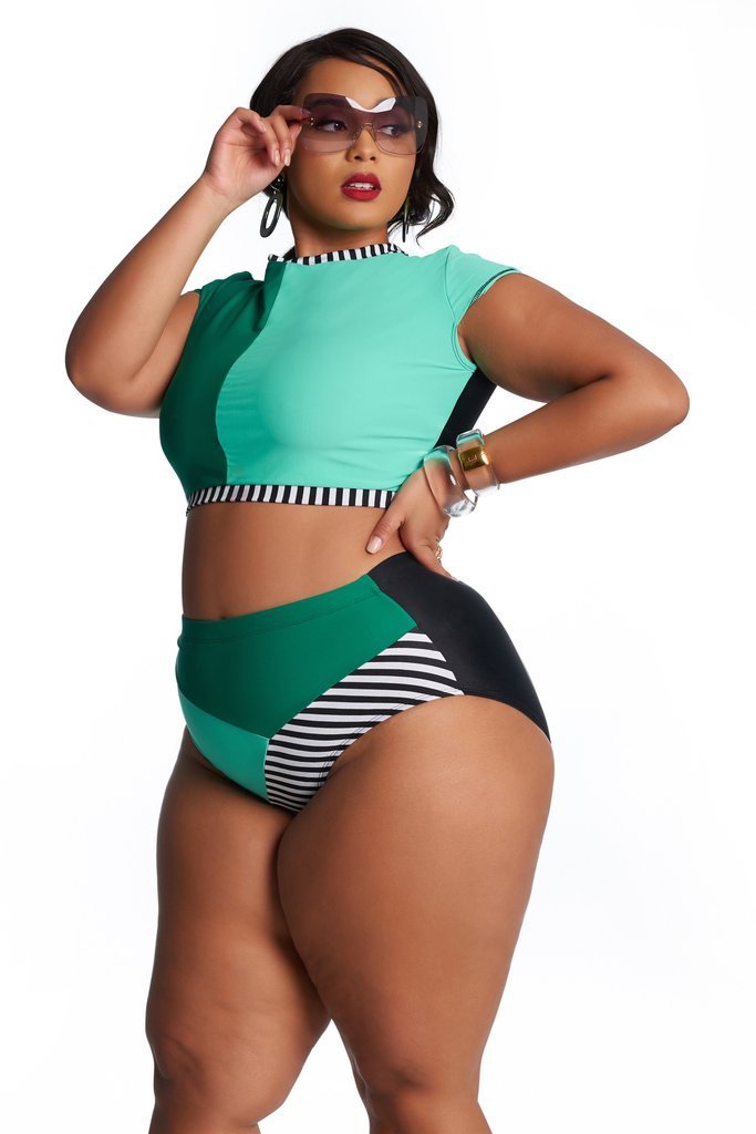 Plus Size Women’s One-Piece Swimsuit