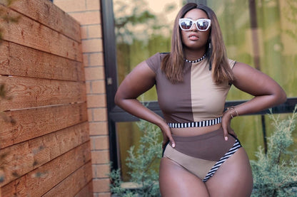 Plus Size Women’s One-Piece Swimsuit