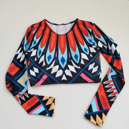 High Waist Split Bikini Swimwear Set for Women