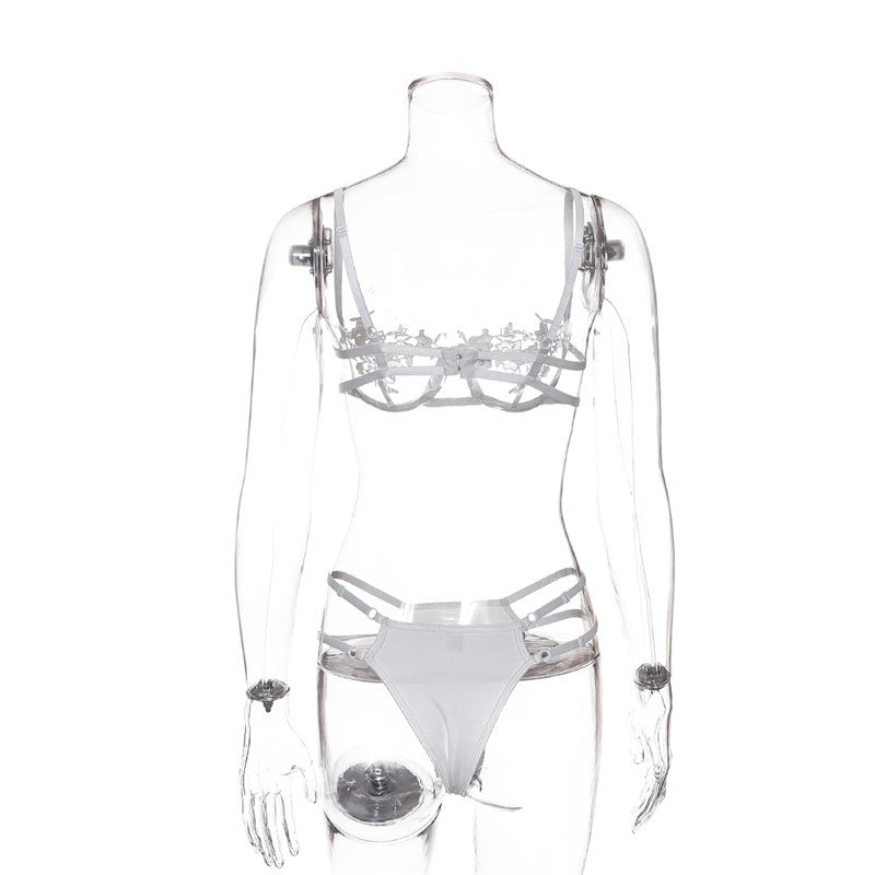 Floral Lace Hot Band Lingerie Set for Women