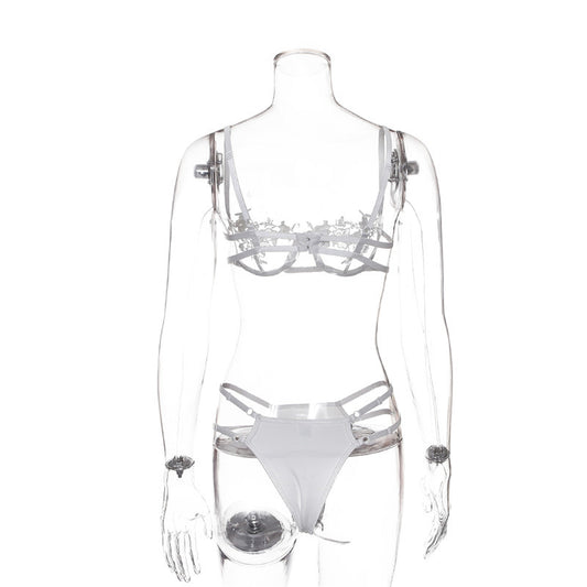Floral Lace Hot Band Lingerie Set for Women
