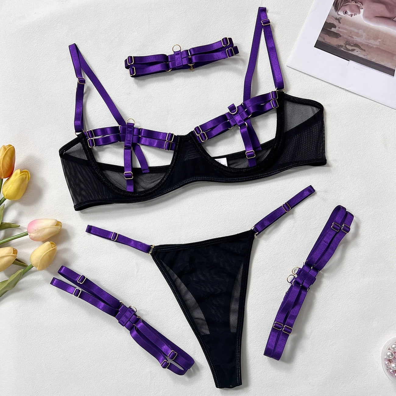 Luxury Sexy Lingerie and Pajama Set for Women