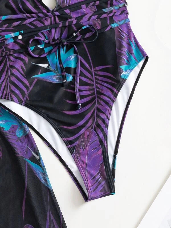 Women’s Three-Piece Bikini & One-Piece Swimsuit Set