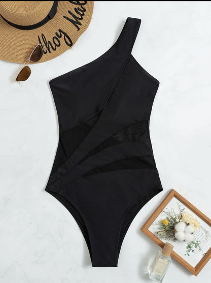 Women’s Sexy Solid Color One Piece Swimsuit Bikini