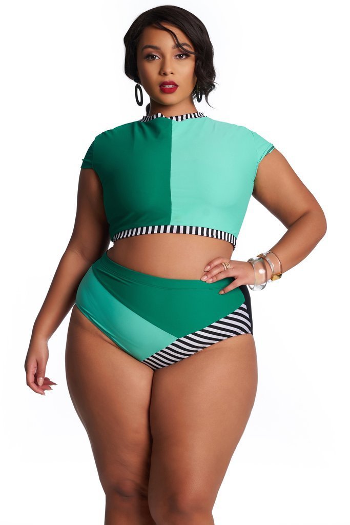 Plus Size Women’s One-Piece Swimsuit