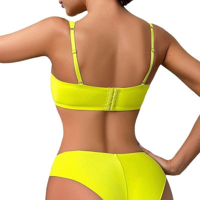 Detachable Shoulder Strap Lingerie Set for Women