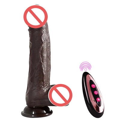 Realistic Heated Dildo & Anal Vibrator