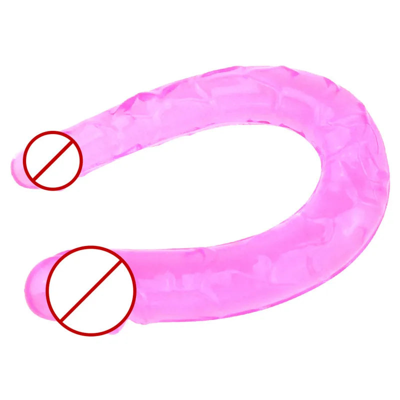 U-Shape Soft Jelly Double Dildos