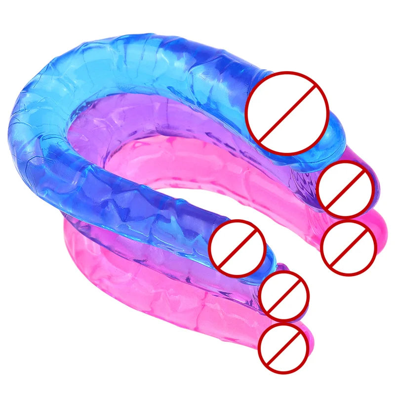 U-Shape Soft Jelly Double Dildos