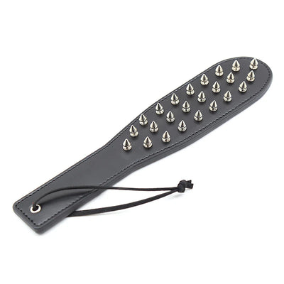 30cm Black Leather Paddle Punk