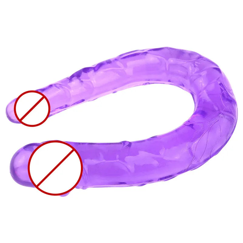 U-Shape Soft Jelly Double Dildos