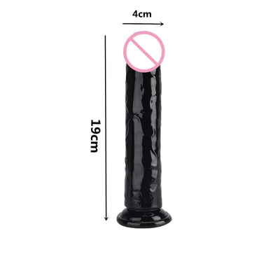 8-Sized Realistic Jelly Dildo