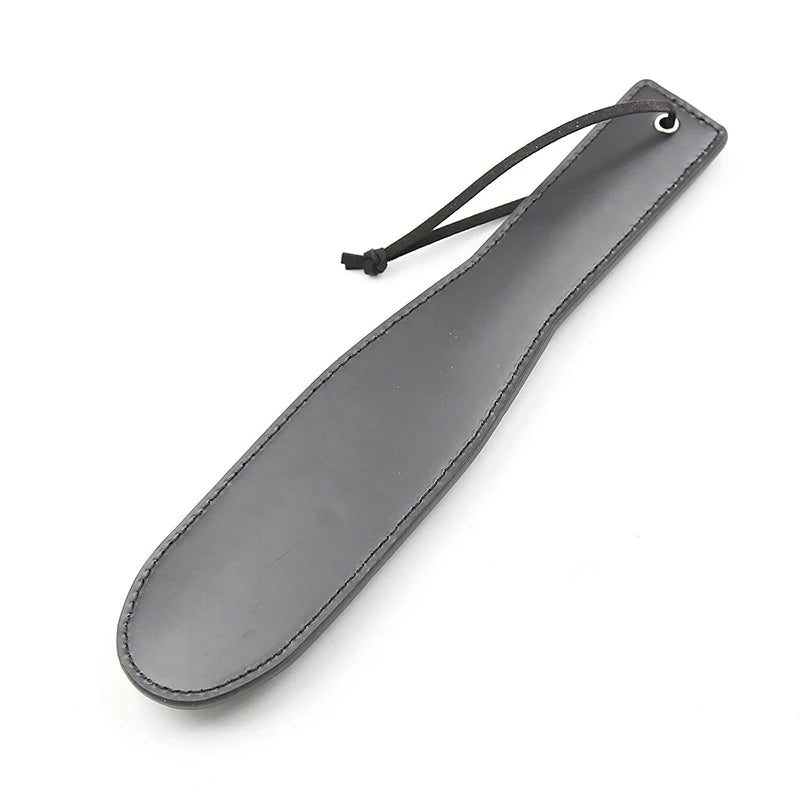 30cm Black Leather Paddle Punk