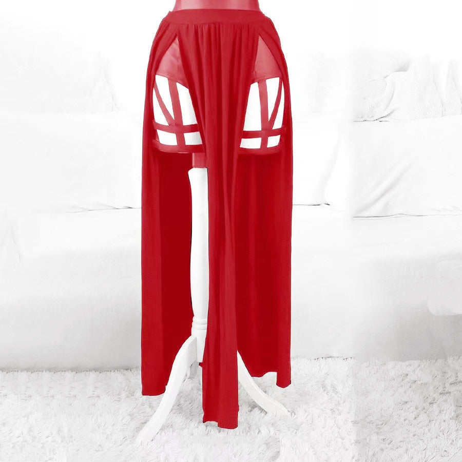 Lace-Up Sexy Lingerie Dress with Chest Pad