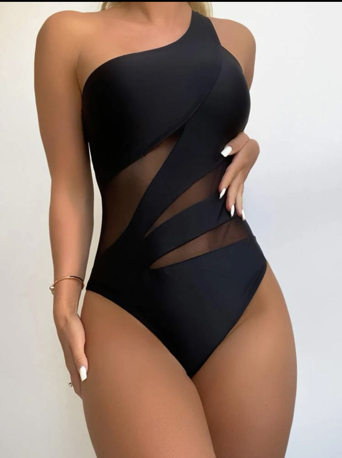Women’s Sexy Solid Color One Piece Swimsuit Bikini