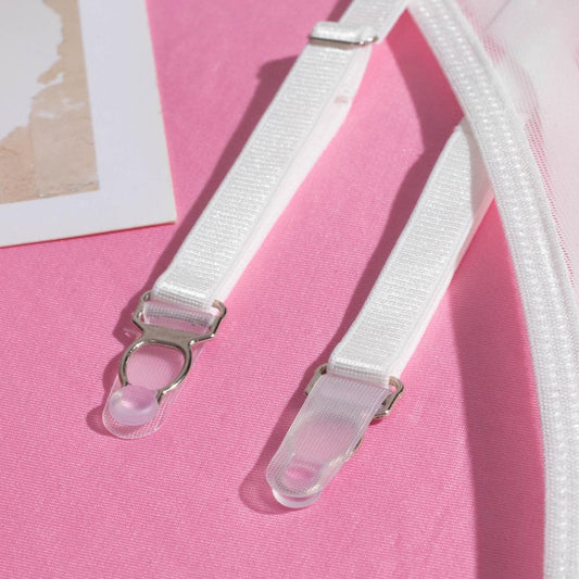 Four-Piece Bra and Garter Underwear Lingerie Set