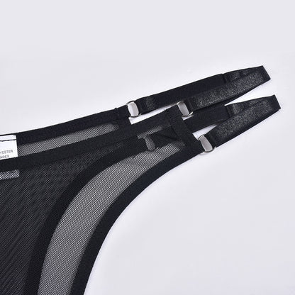 Women’s European Style Open Cup Erotic Lingerie Set