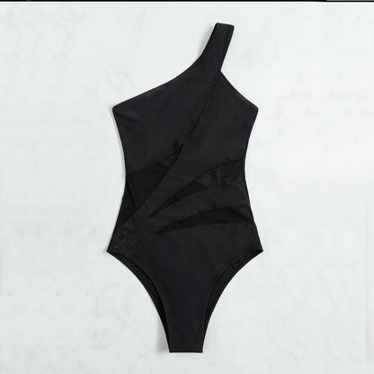 Women’s Sexy Solid Color One Piece Swimsuit Bikini